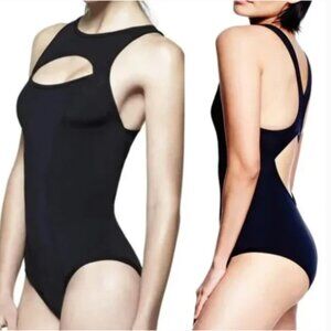 NWT Chromat Cuout Swimsuit One Piece Raceback Black Size XS